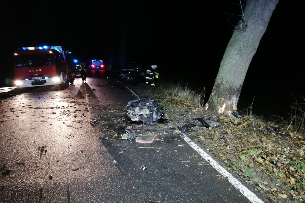 Wypadek na drodze do Grobii