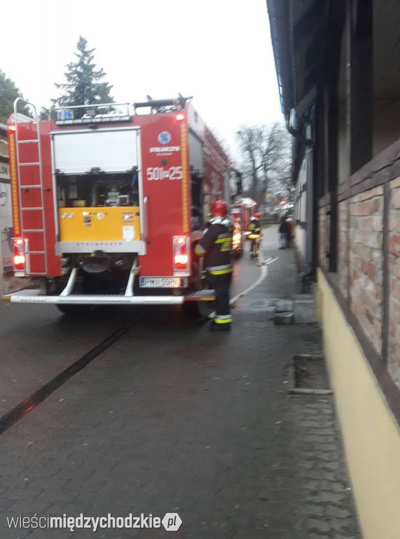 Pożar w budnku na ul. Usługowej