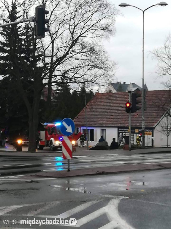 Pożar w budnku na ul. Usługowej