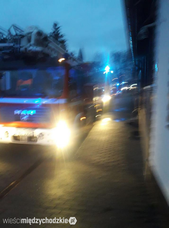 Pożar w budnku na ul. Usługowej
