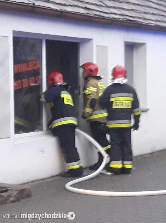 Pożar w budnku na ul. Usługowej