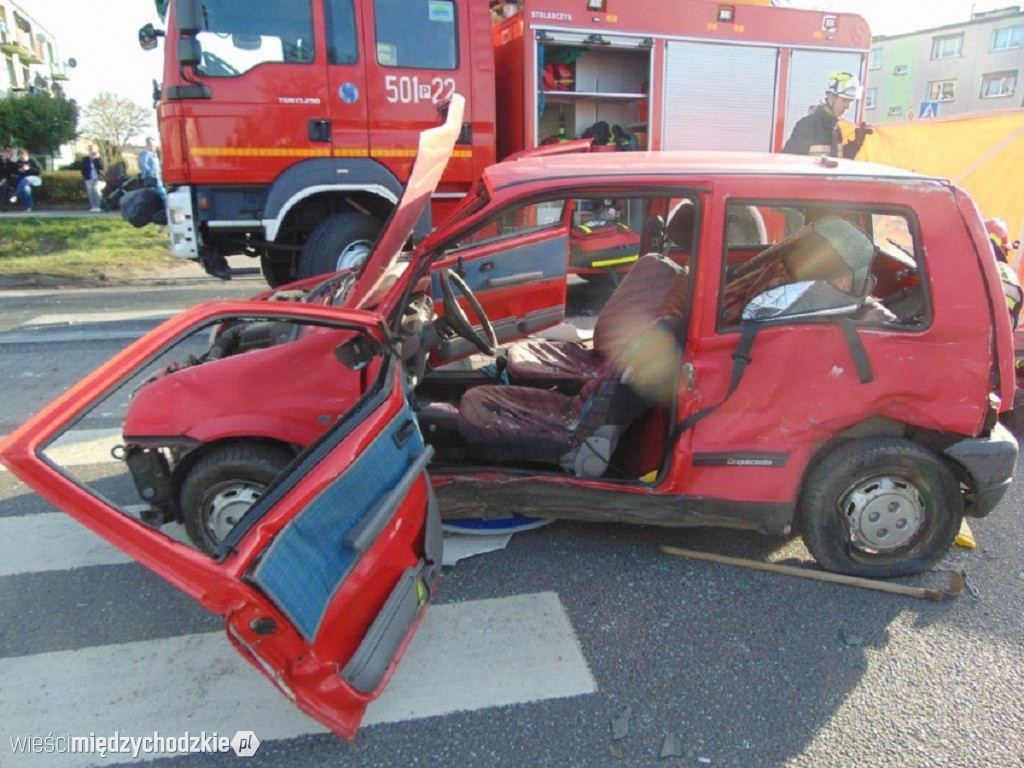 Pożar pojazdu i wypadek drogowy
