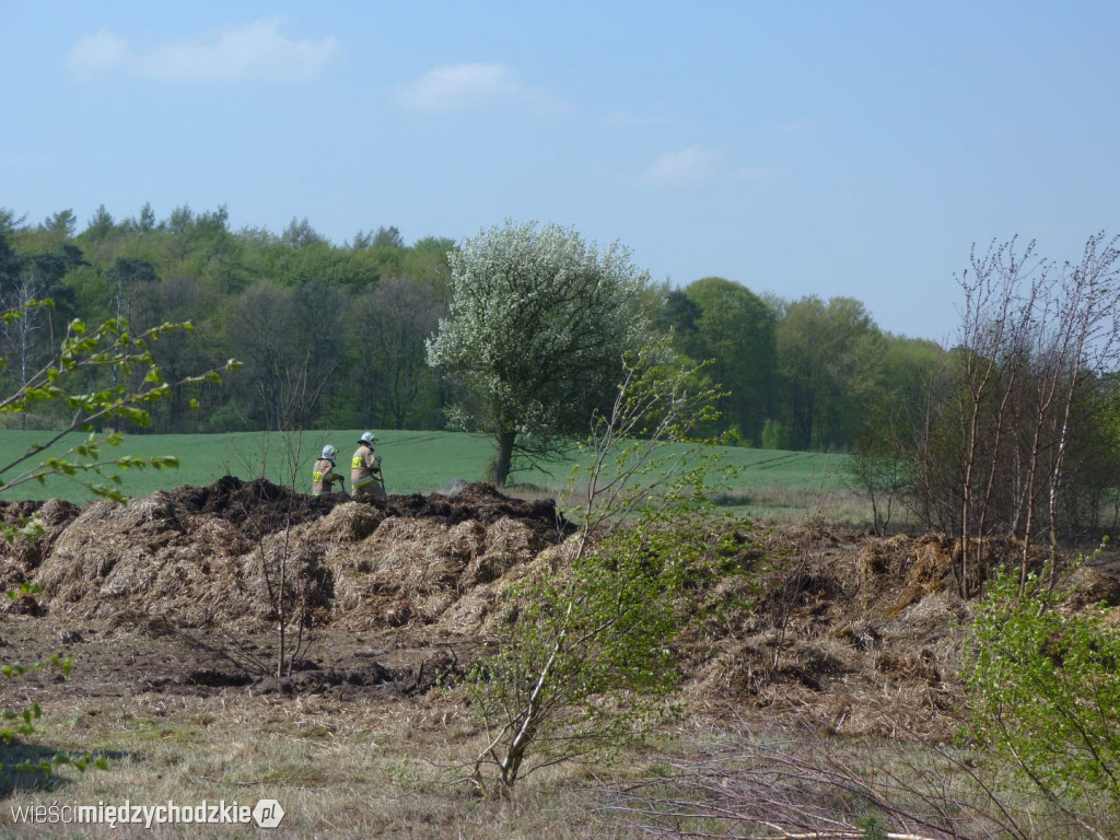 Pożar stogu w Tuczępach