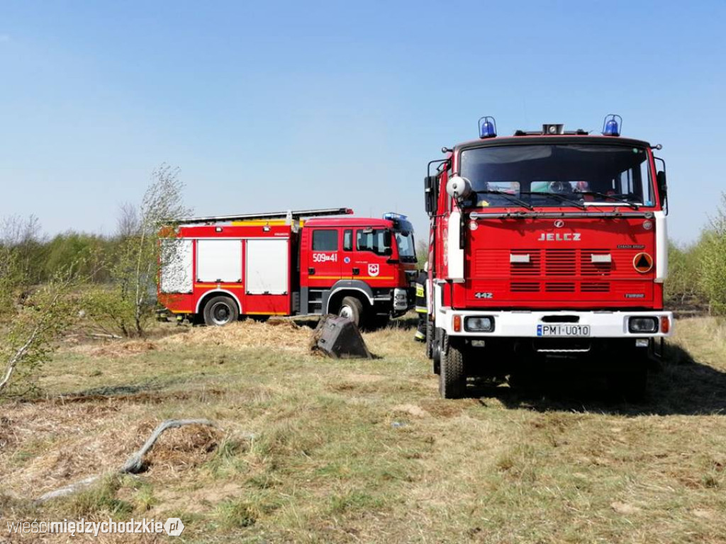 Pożar stogu w Tuczępach