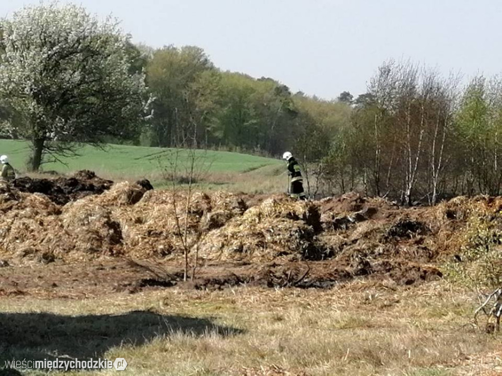 Pożar stogu w Tuczępach