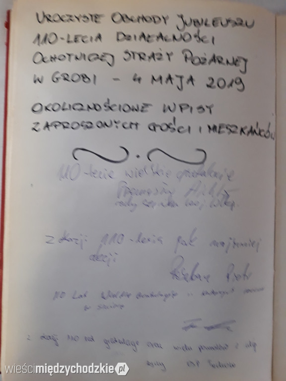110.rocznica utworzenia OSP w Grobii