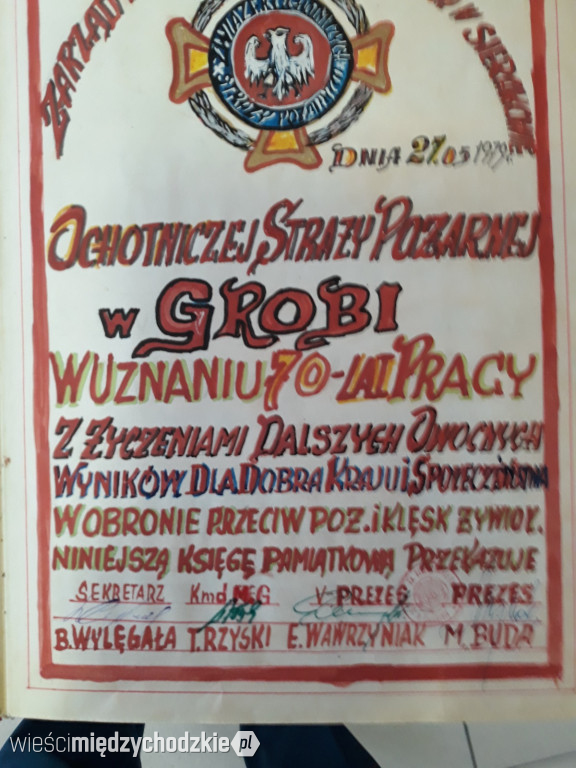 110.rocznica utworzenia OSP w Grobii