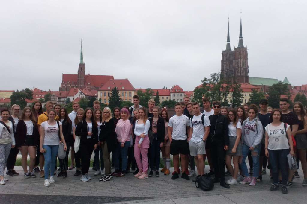 Uczniowie międzychodzkiego LO we Wrocławiu
