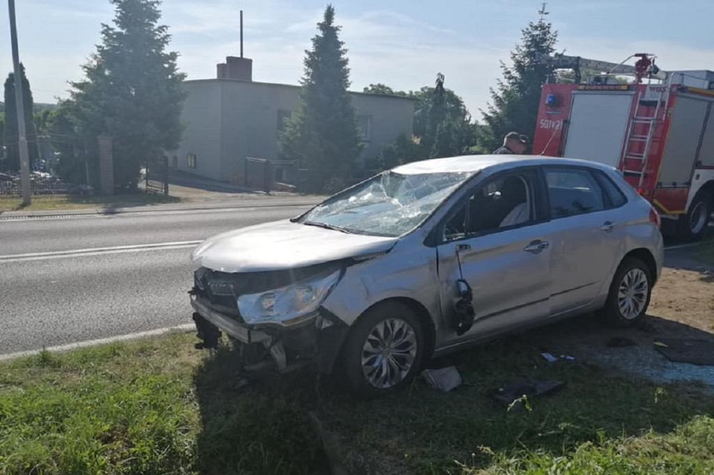 Zdarzenie drogowe w Wielowsi