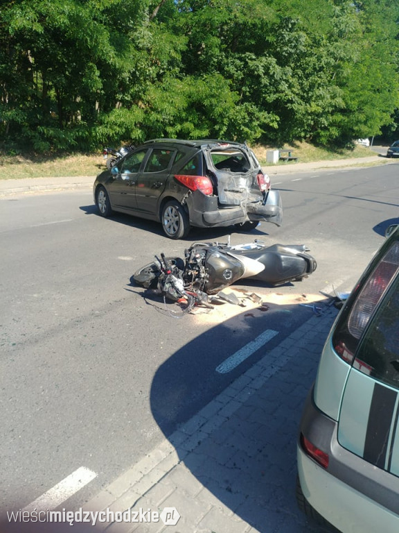 Wypadek drogowy przy Słoneczku