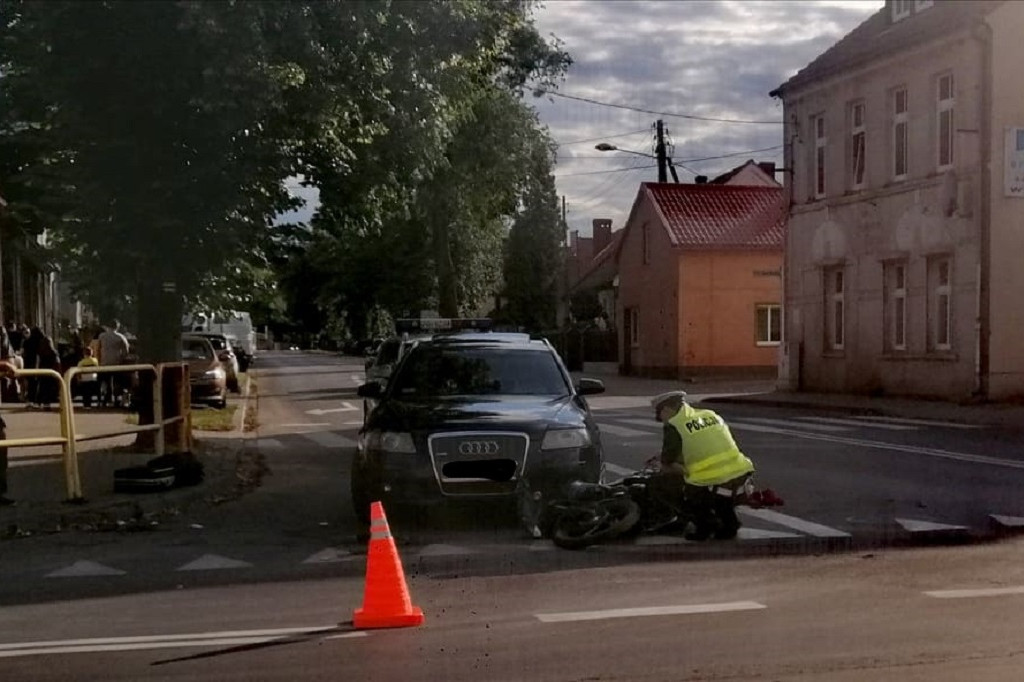 Wypadek drogowy w Międzychodzie