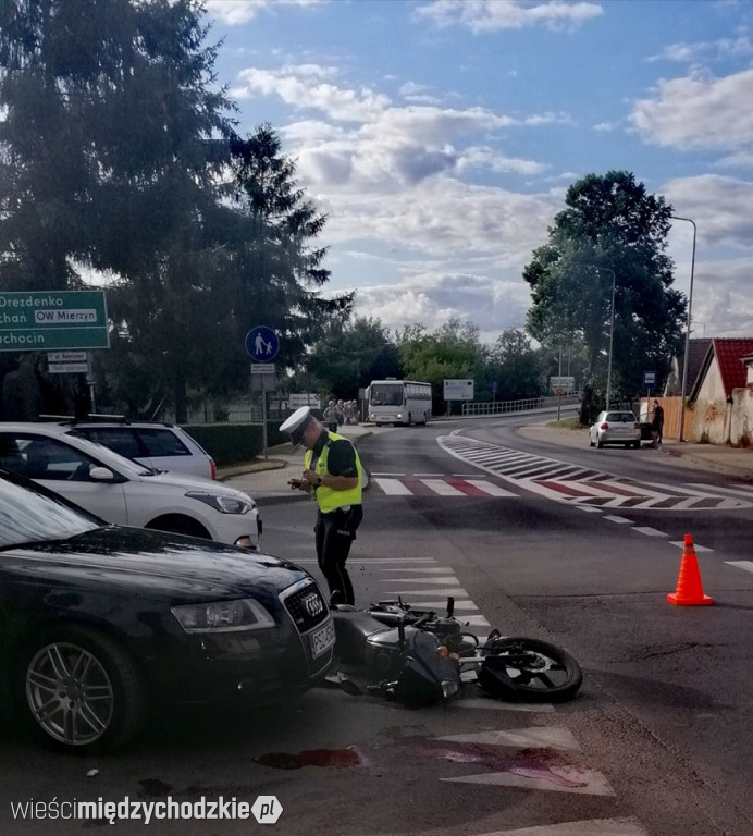 Wypadek drogowy w Międzychodzie