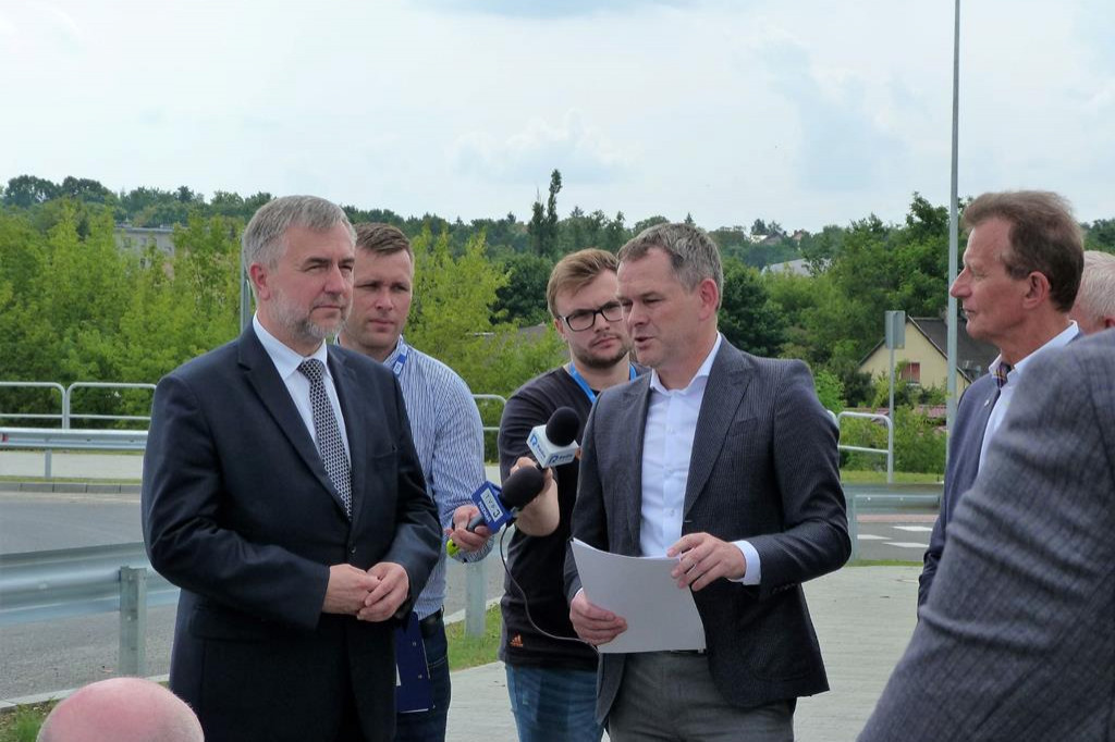 Marszałek Marek Woźniak wizytował most w Międzychodzie