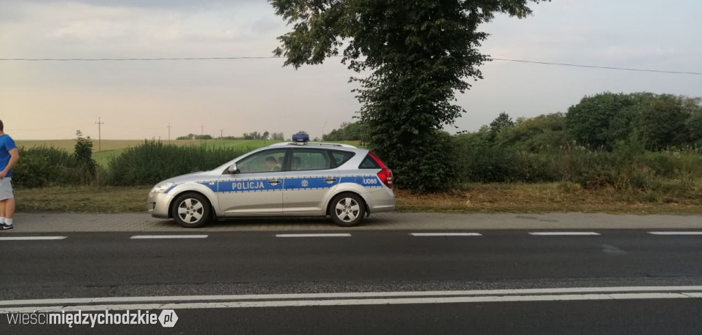 Kolizja drogowa na drodze nr 24