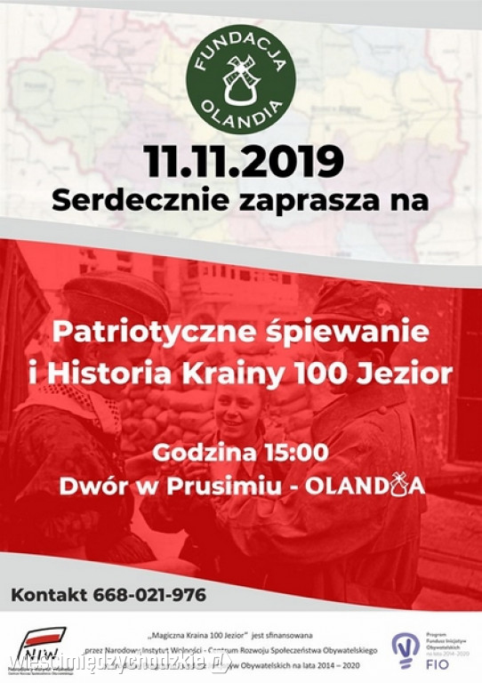 Patriotyczne śpiewanie w Olandii