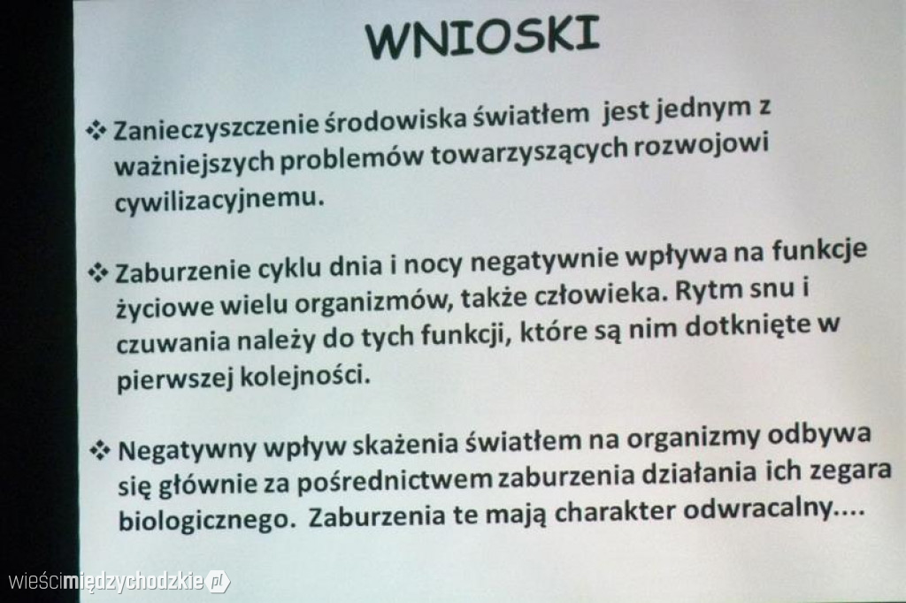  Odzyskać noc utraconą- zanieczyszczenie nieba światłem