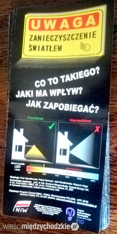  Odzyskać noc utraconą- zanieczyszczenie nieba światłem