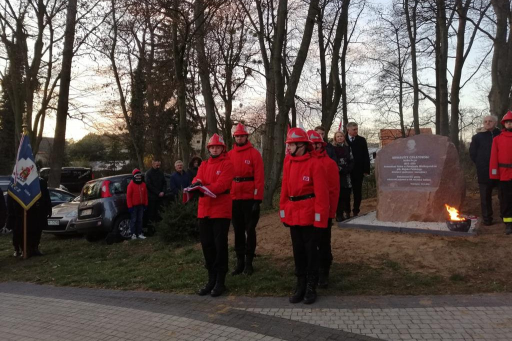 Odsłonięcie obelisku w Mościejewie