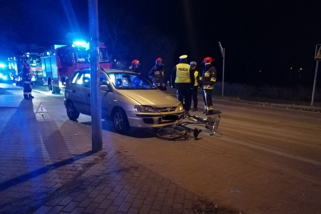 Potrącenie rowerzysty w Międzychodzie