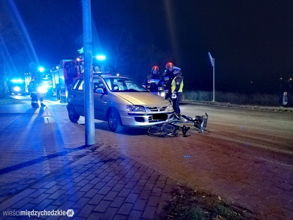 Potrącenie rowerzysty w Międzychodzie