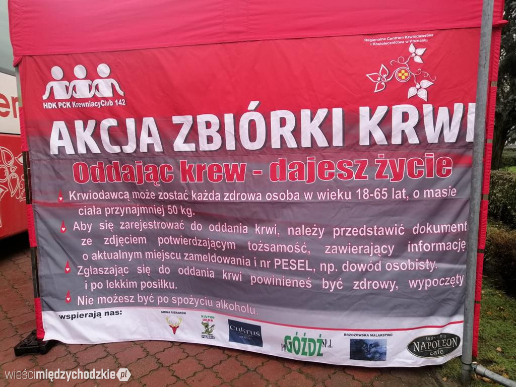 Ostatnia w tym roku zbiórka krwi w Sierakowie