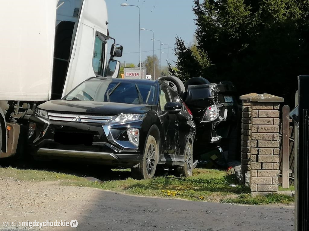 Wypadek drogowy w Wielowsi