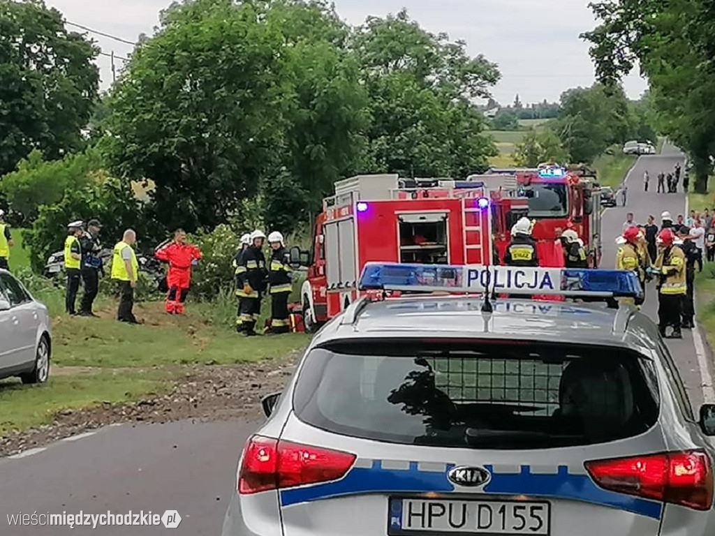 Wypadek drogowy w rejonie m.Grobia