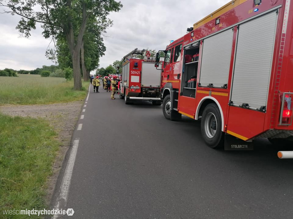 Wypadek drogowy w rejonie m.Grobia