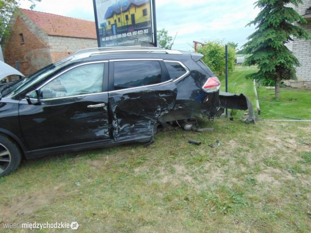 Wypadek drogowy w rejonie m.Grobia