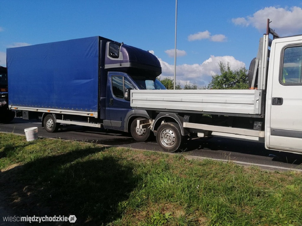 Kolizja drogowa w Wielowsi