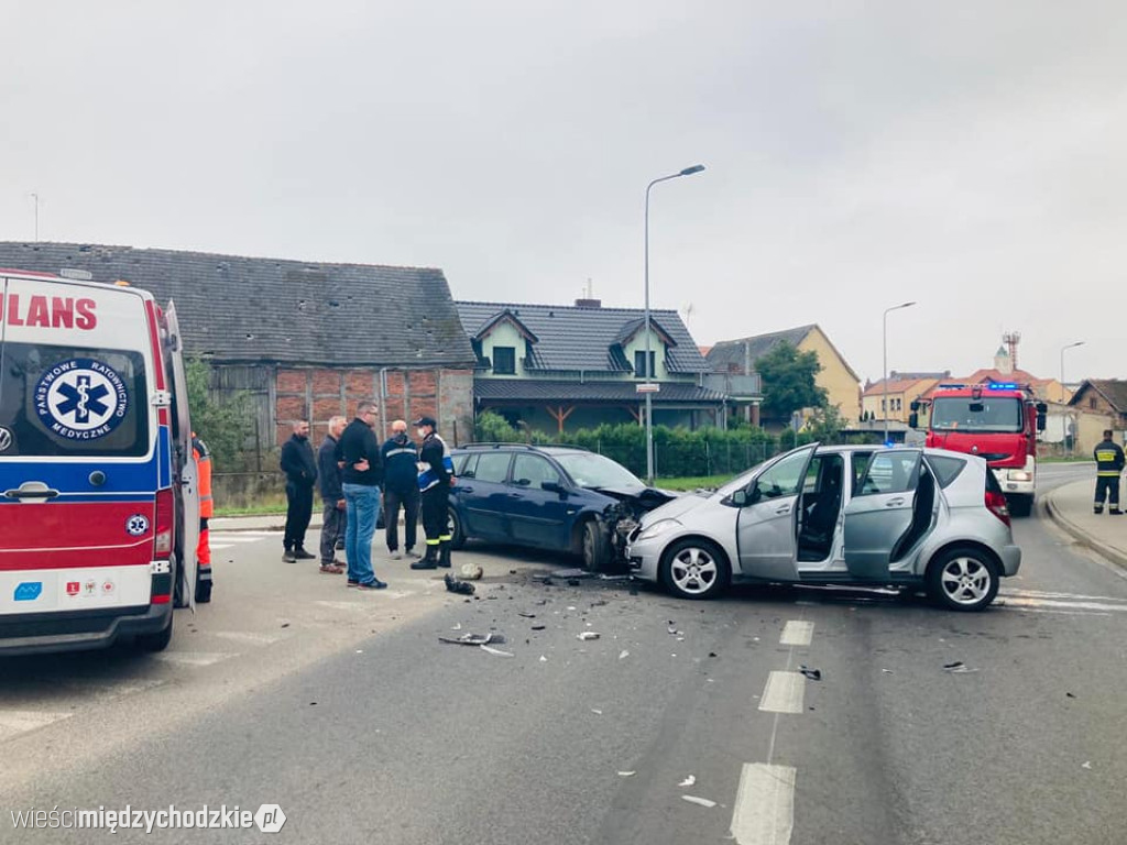 Groźnie wyglądająca kolizja w Międzychodzie