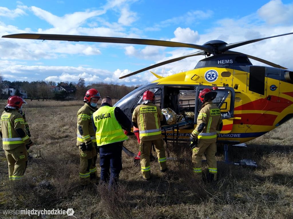 Wypadek drogowy w Bielsku