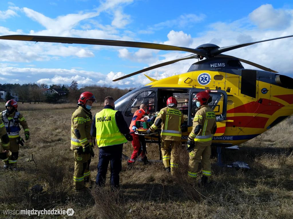 Wypadek drogowy w Bielsku