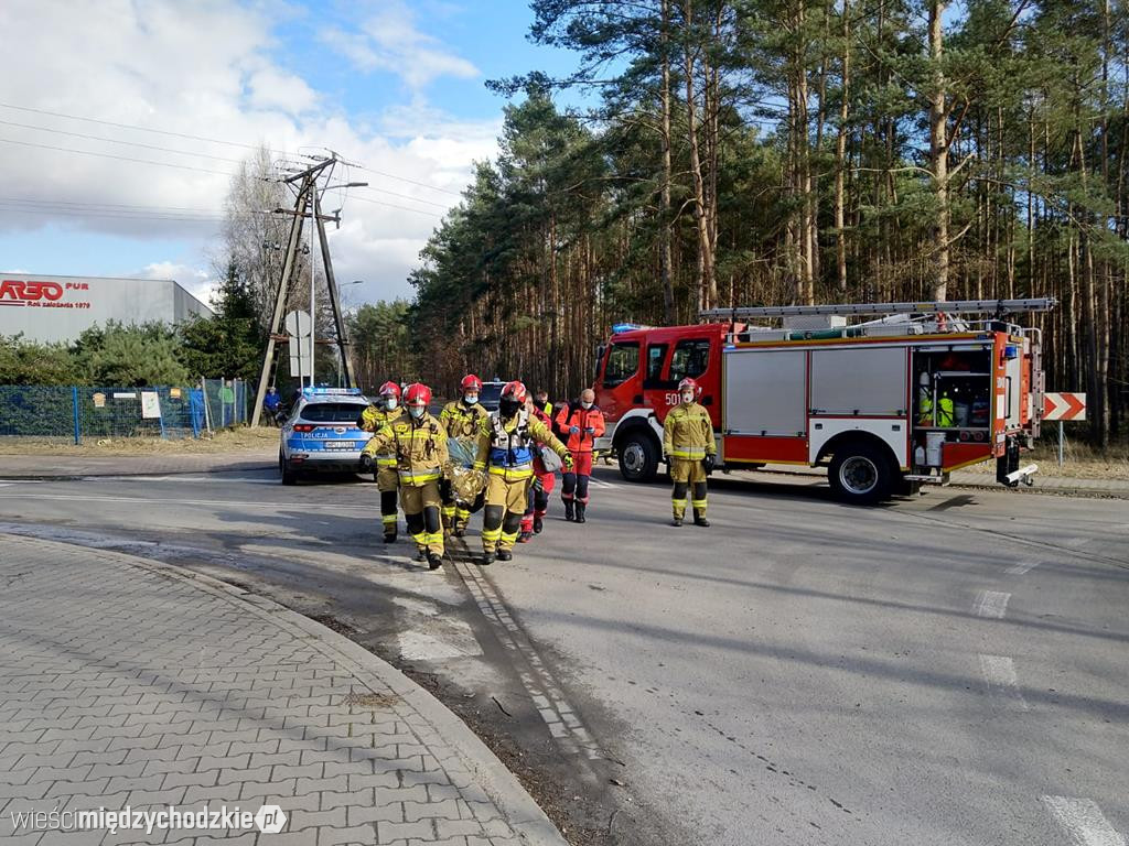 Wypadek drogowy w Bielsku