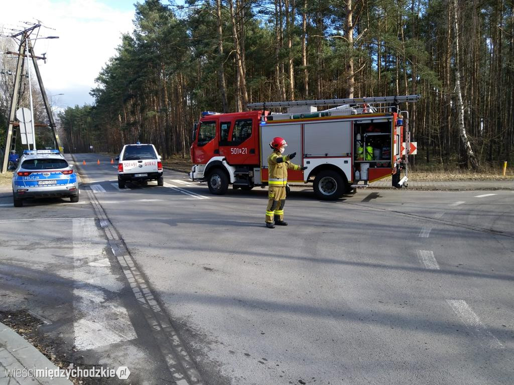 Wypadek drogowy w Bielsku