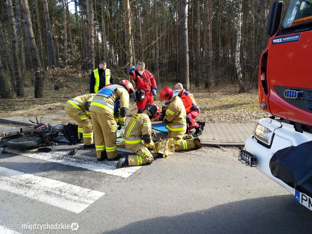 Wypadek drogowy w Bielsku