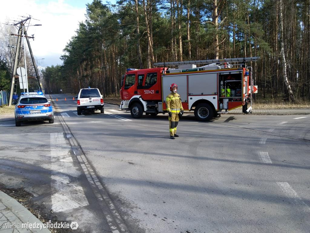 Wypadek drogowy w Bielsku