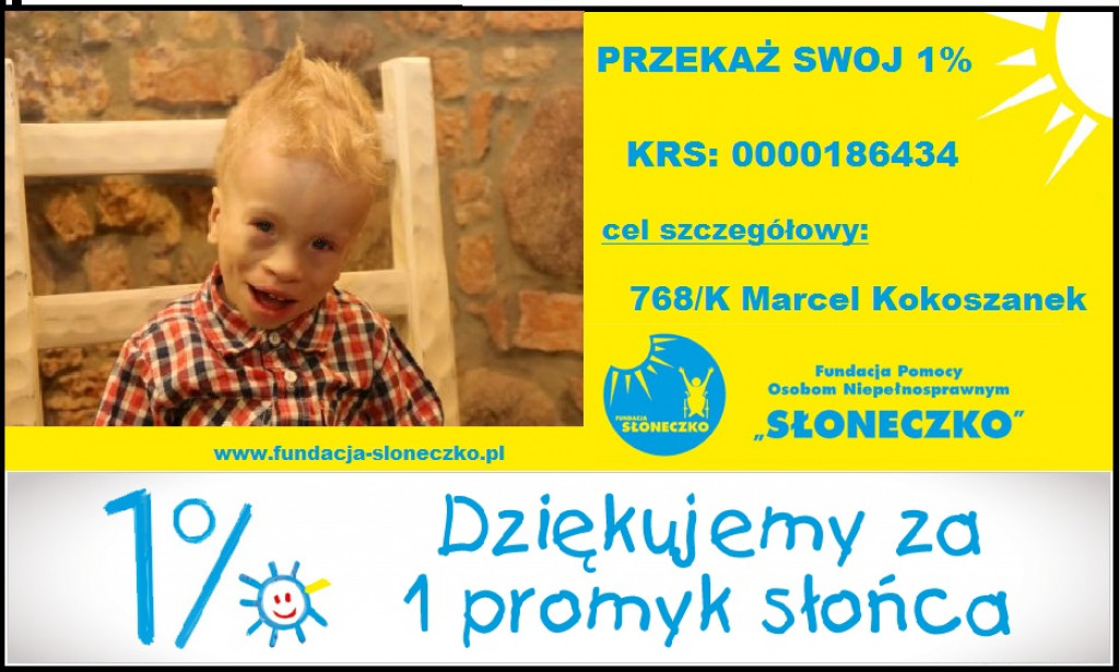 Przekaż 1% dla potrzebujących