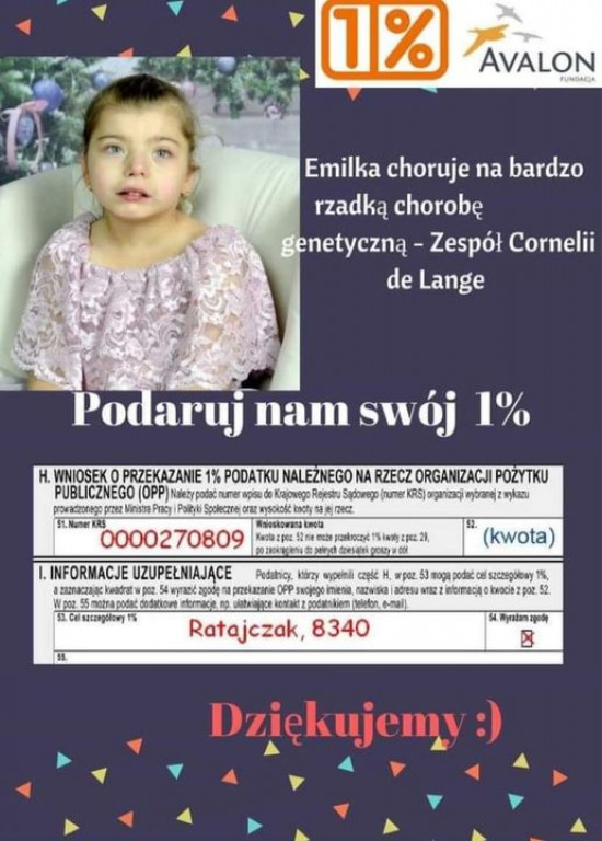 Przekaż 1% dla potrzebujących