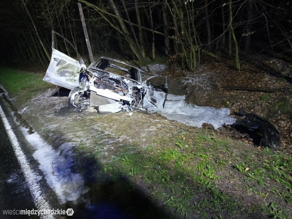 Pożar samochodu. Policja prosi o pomoc