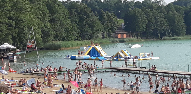 Plaża nad jez.Jaroszewskim w Sierakowie/Foto:Krzysztof Suszka