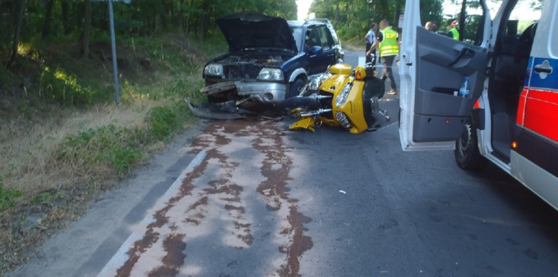 Zdarzenie drogowe w Bucharzewie/foto:KP PSP Międzychód