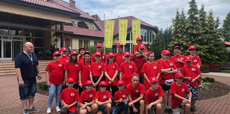 Uczestnicy obozu w Łężeczkach/foto:Michalina Olejnik