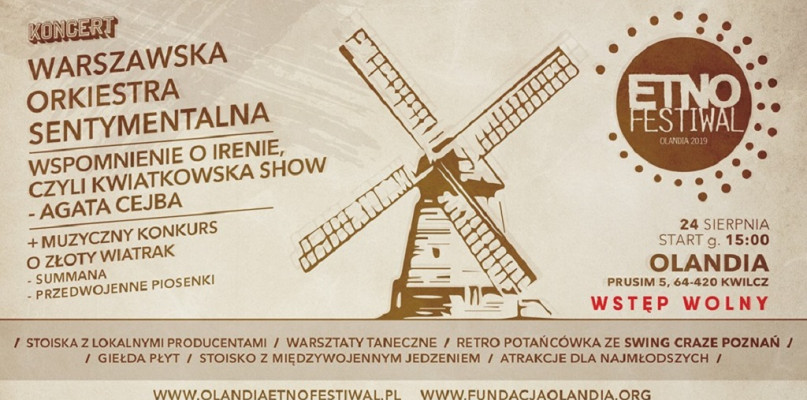 Fundacja Olandia zaprasza! Każdy znajdzie coś dla siebie/foto: plakat organizatora