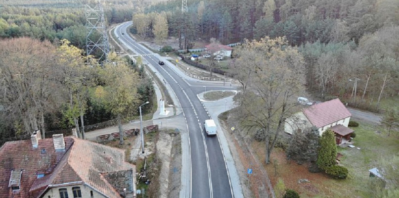 Prace na odcinku drogi wojewódzkiej Sowia Góra - Międzychód zostały zakończone/foto:wzdw.pl