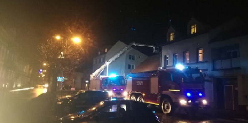 Pożar kamienicy 11.12.2018 r. na ul. 17 Stycznia w Międzychodzie/foto:Dariusz Wawrzyniak