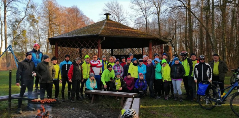 Wspólne spotkanie z rowerzystami z Drezdenka i Krzyża/foto: Anna Gorgiel