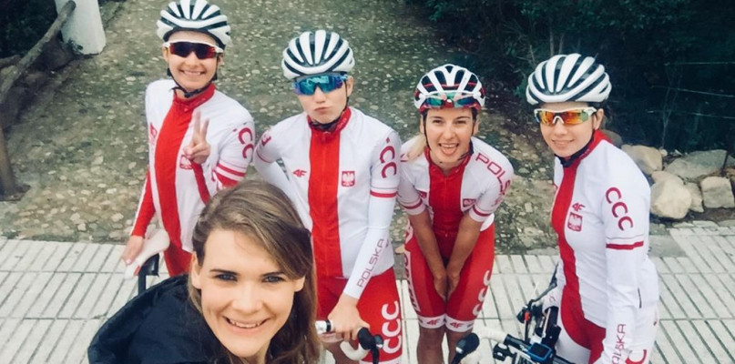 Agata Staręga pomaga także damskiej drużynie kolarskiej UKS TFP Jedynka Kórnik/foto: Agata Staręga