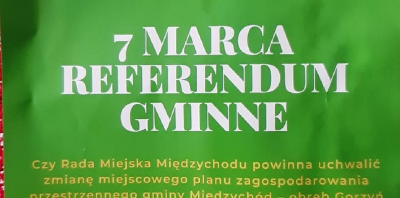 Do mieszkańców gminy Międzychód trafiły ulotki o referendum, które nie odbędzie się /foto: czytelnik