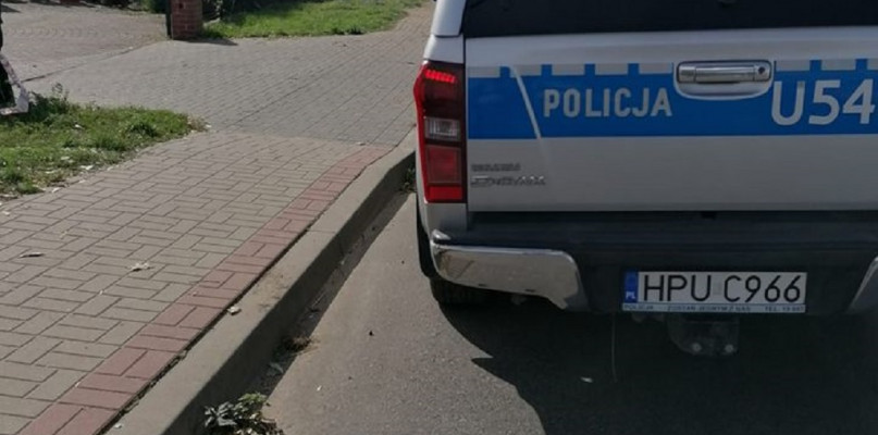 Kierowca BMW zesłabł i uderzył w murek /foto: KPP Międzychód